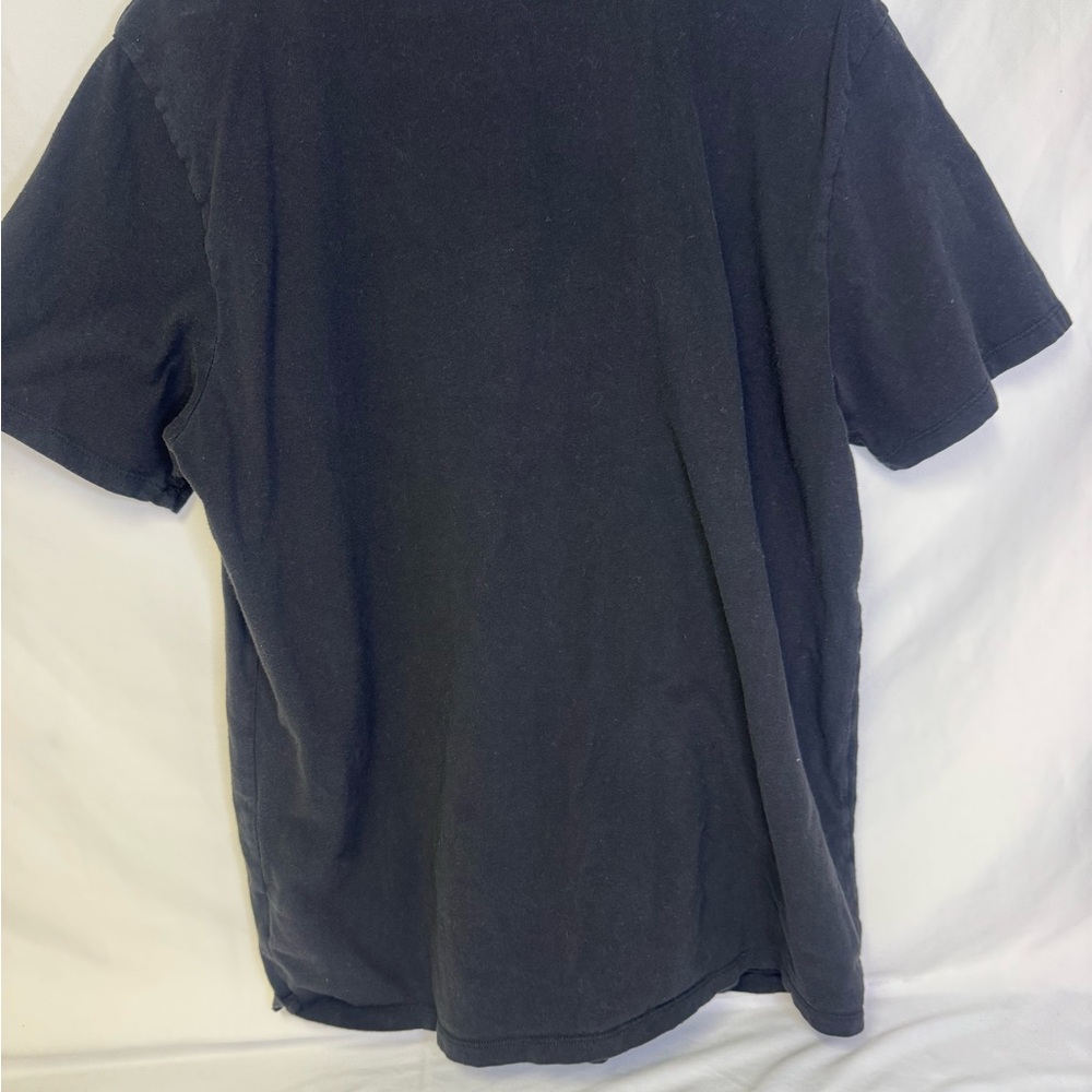 The North Face Black Short Sleeve Tee with Light Blue Logo - Picture 4 of 7